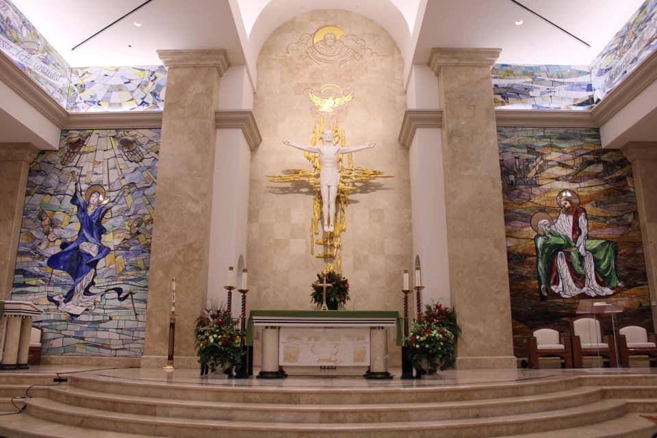 The sanctuary and altar of St. Bernard of Clairvaux